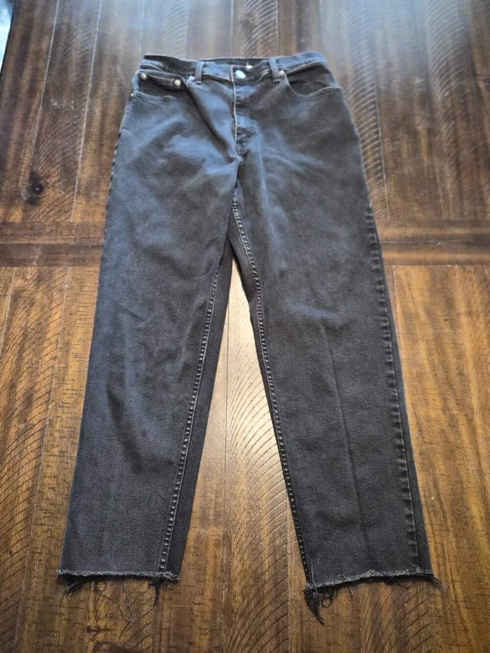 Vintage Levis 550 Jeans Womens Size 10 Black High Rise Relaxed Tapered 90s G900